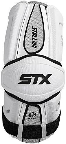PD AGS5 03 WE/XX STX Lacrosse Stallion 500 Arm Guard, White, Large