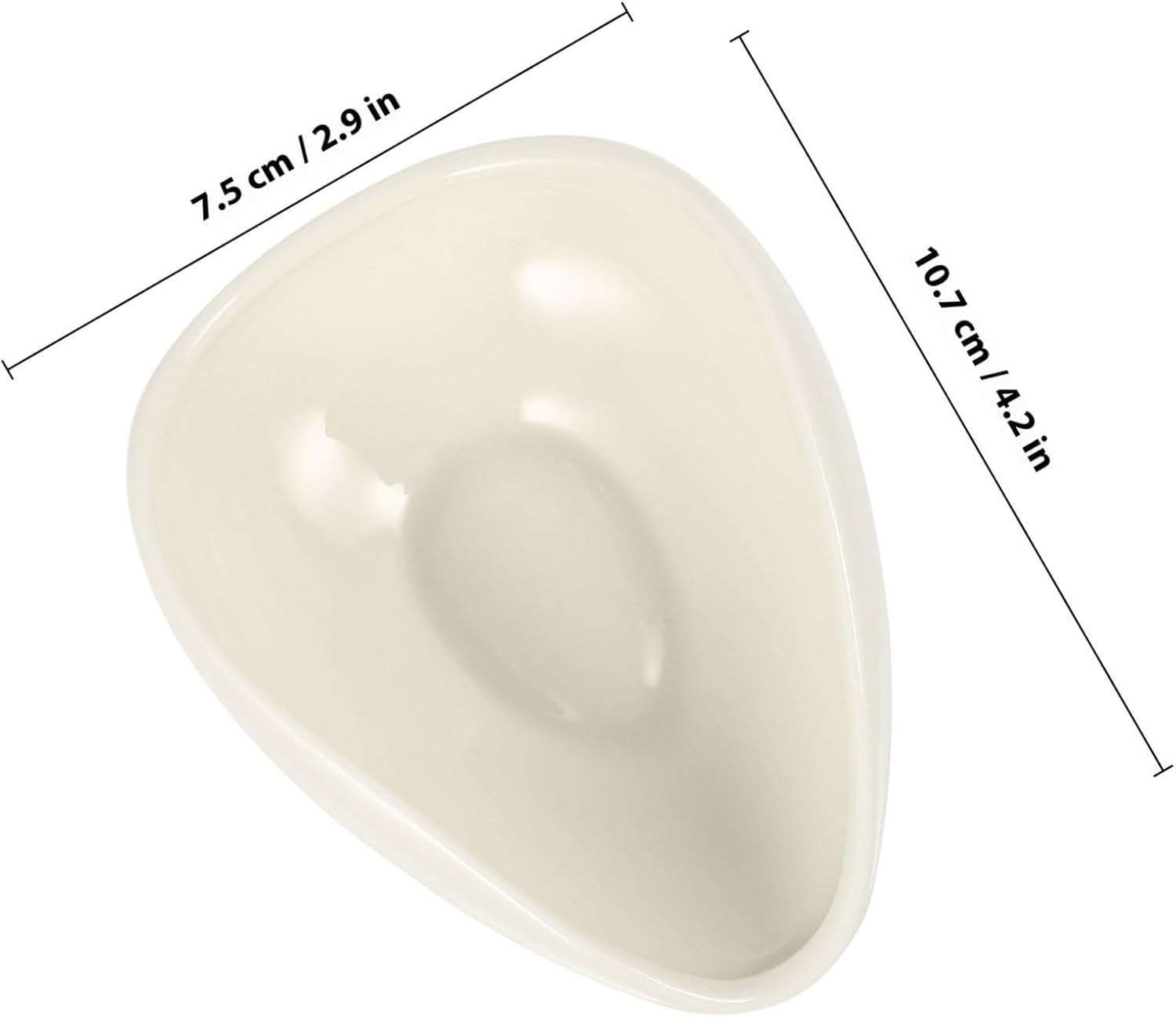 Ceramic Tea Scoop Spoon White 2pcs, for Loose Leaf Tea