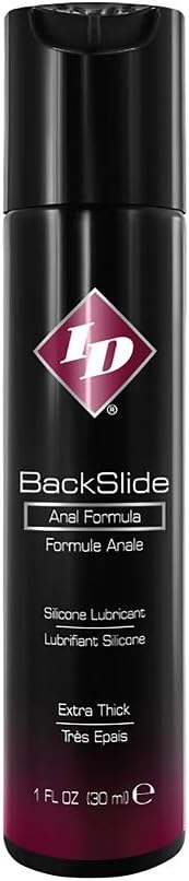 ID Lubricants Backslide Personal Lubricant Anal Lube, Silicone, Black_backslide, 8.5 Fl Oz Bottle