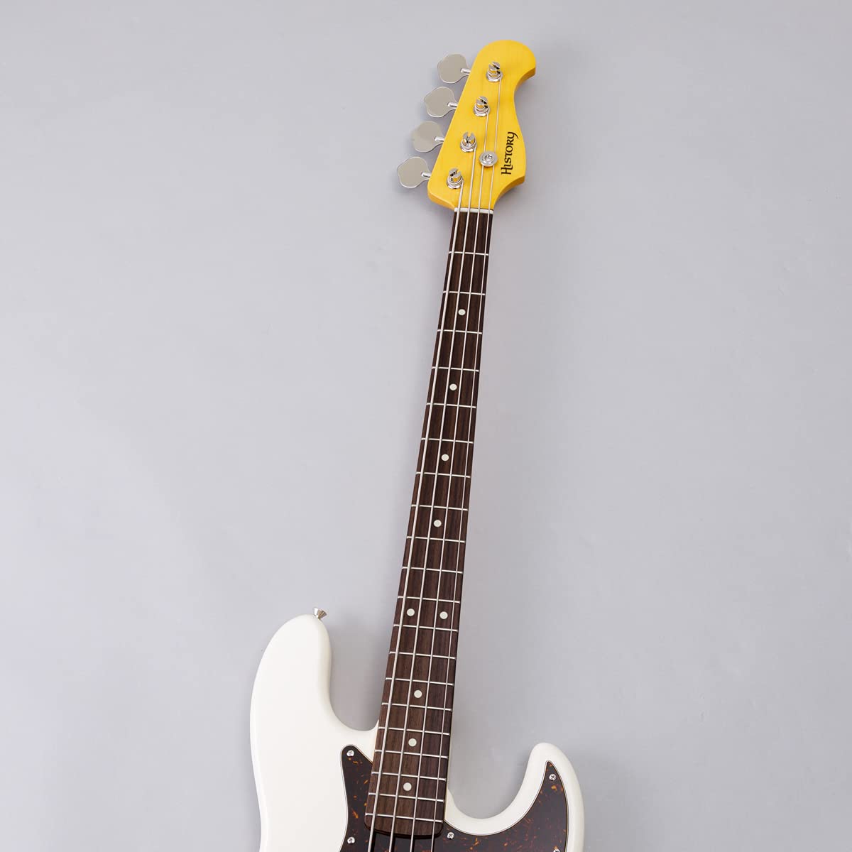 【10677】 history ジャズベースタイプ ホワイト系再塗装？ 日本製】 HISTORY HJB-Advanced2 Vintage White (ヴィンテージ