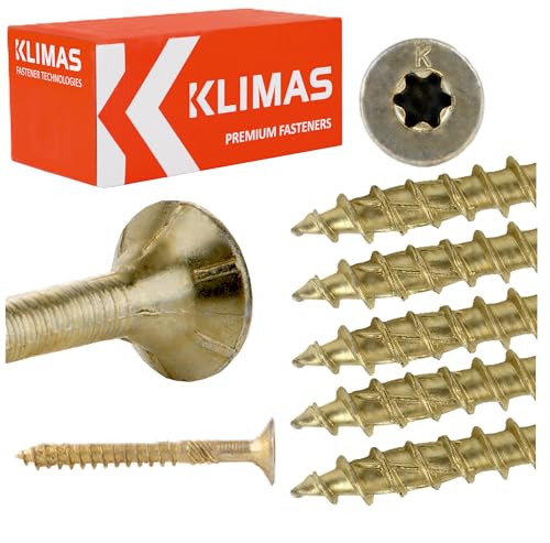 TORX - Tornillos para aglomerado (200 unidades, galvanizados, 5 x 70 mm)