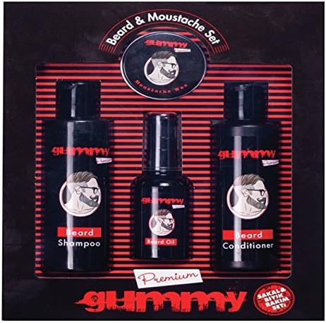 Gummy Premium Beard & Moustache Set
