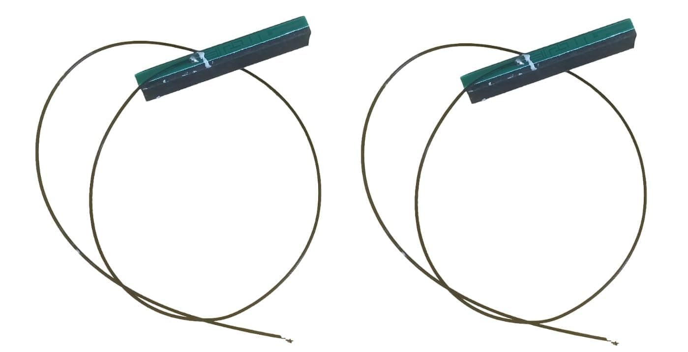 NISTECH Wireless 2.4Ghz 500mm PCB/FPC Antenna (2pcs) with UFL Cable 1.13 50cm Back Side Sticky IPX IPEX WLAN Laptop Bluetooth Wireless Module-image-1