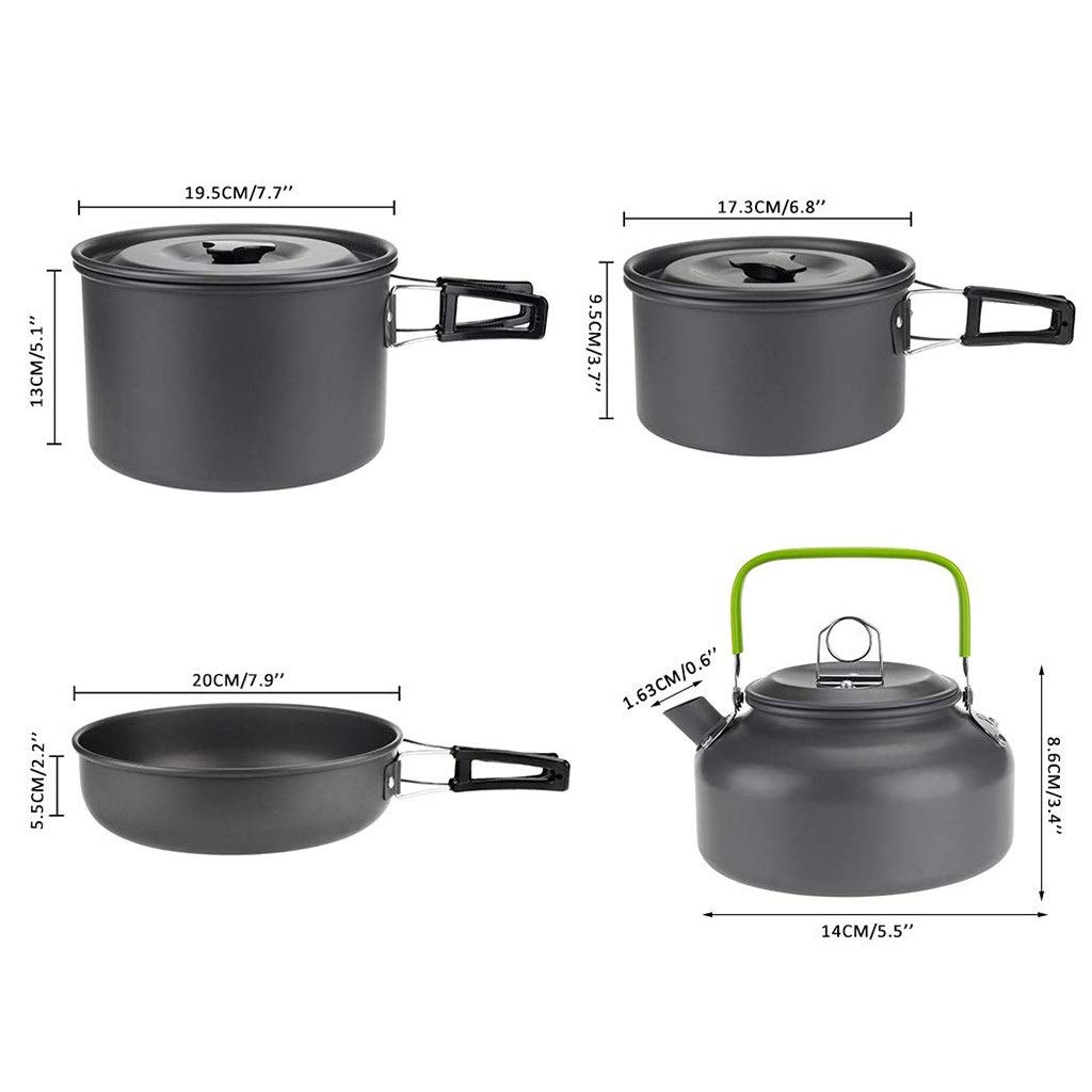 Set di pentole per Ciotole da Picnic per stoviglie combinate da Campeggio all'aperto