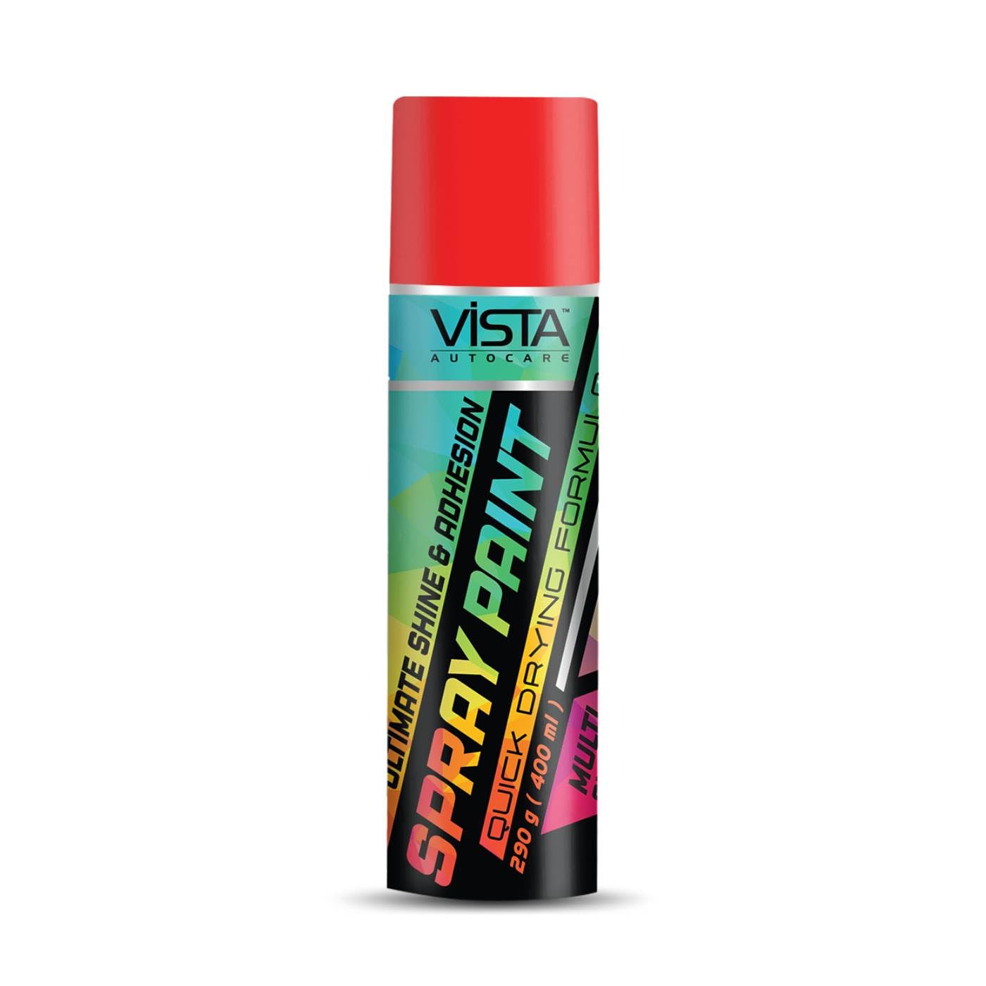 VISTA SPRAY PAINT ORANGE RED 400 ml (290 g) Quick Drying with Gloss