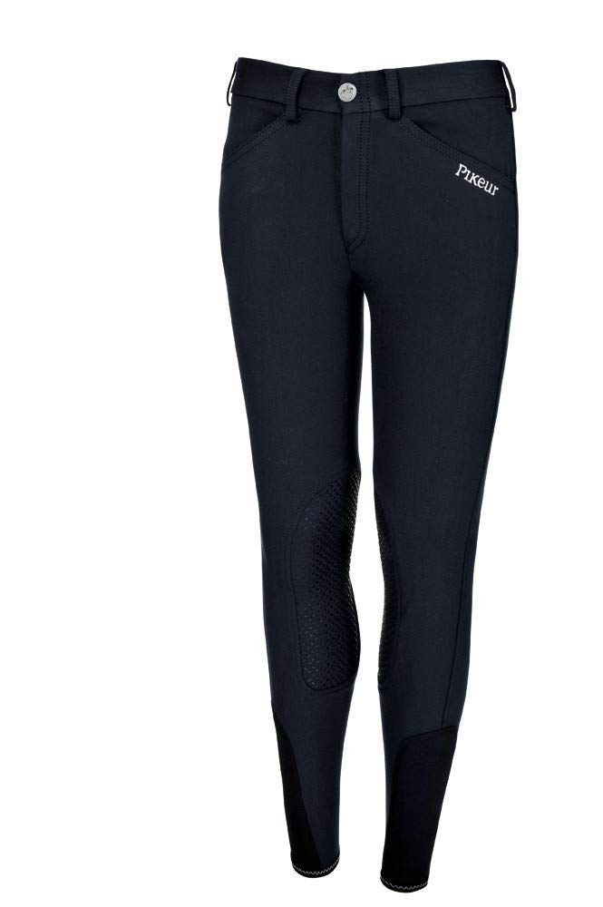 Sale PIKEUR Kinder/Jugend Kniebesatz Reithose Brooklyn Grip, NachtBlau, 122