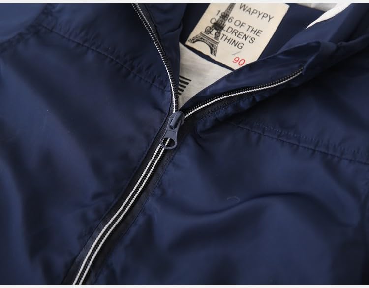 Meufam Toddler Baby Boys Girls Hooded Jacket Kids Casual Coat Autumn Long Sleeve Color Block Zip-Up Outwear4