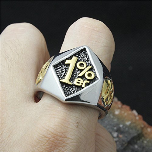 Image of Genuine Stainless Steel Ring Jewelry for Men Fashion Punk Biker Skull Rings