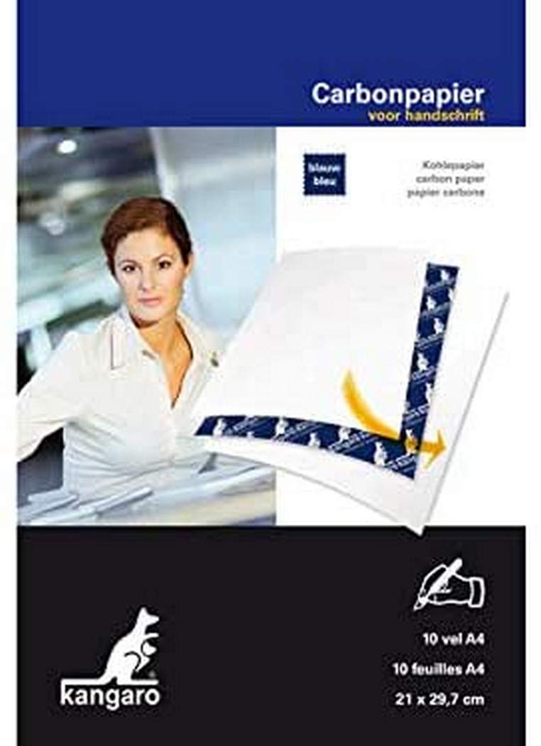 Kangaro Carbon Paper A4 (21 x 29 cm) Blue 10 Sheets