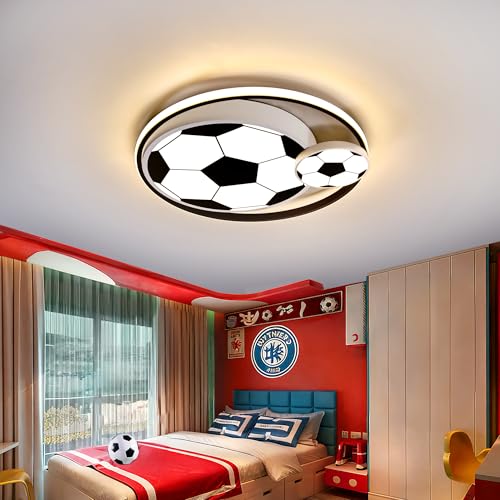 YCMGEAD LED Ceiling Light Soccer 15.7in Cartoon Kids Room Light