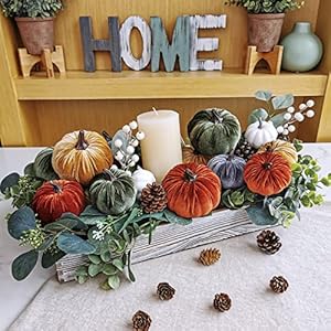Winlyn16pcsassortedsmallfauxrusticharvestvelvetpumpkinsdecorativerustorangegoldolivegrayfabricpumpkinsfoampumpkinsfarmhousefallthanksgivinghalloweentablecenterpiecedecor Urban Country Home Decor Winlyn 16 pcs assorted small faux rustic harvest velvet pumpkins decorative rust orange gold olive gray fabric pumpkins foam pumpkins farmhouse fall thanksgiving halloween table centerpiece decor urban country home decor