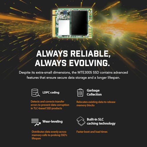 SSD interno M.2 2230 NVMe PCIe Gen3 x4 da 512 GB, memoria 3D TLC NAND (lettura/scrittura fino a 2.900/2.650 MB/s), garanzia 5 anni - TS512GMTE300S - Hdd - Immagine 6