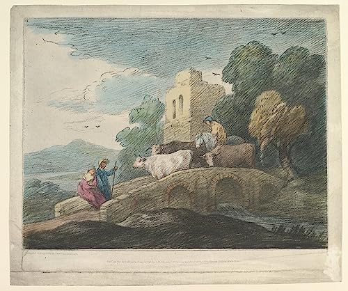 Tableaux Toile Paysage boisé Gainsborough 60x90cm pour salon