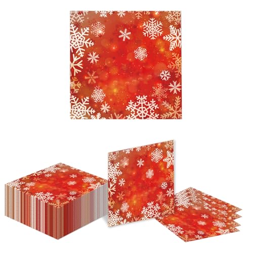 Kotkiddy 40 Stück Weihnachten Servietten, Weihnachtsbaum Winter Paper...