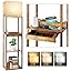 Upgraded Plus- Brown with Wireless Charger &USB Ports & Drawer