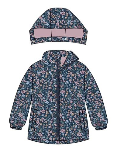 Name It Giacca, neonato, stampa all-over, cappuccio rimovibile, maniche lunghe