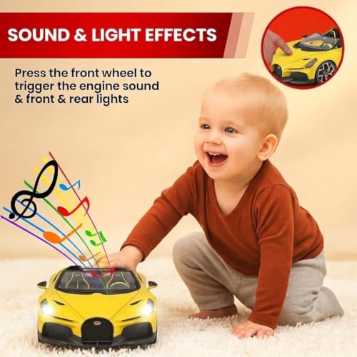 Image of Umadiya Bugatti W16 Mistral Sports Car SUV Car 1:32 Scale Model Exclusive Alloy Metal Pull Back Die-cast Metal Pullback Toy Openable Doors & Light Music Best Gifts Kids【Colors as Per Stock 】