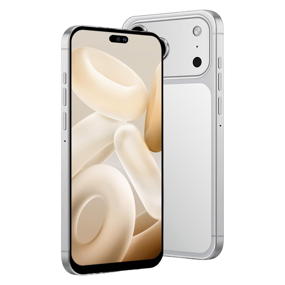 McMgc Téléphone Portable 4G Débloqué 6.6" Incell, 4Go+32Go Extensible 256Go, Batterie 5000mAh, Android 12, Double Caméra 13MP+16MP, Port Type-C (White)