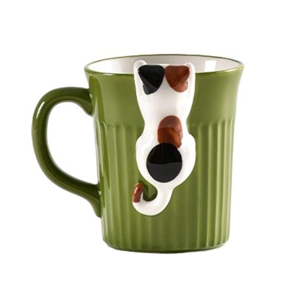 LIBANGRONG-888 Mugs Cute Animal Climbing Design Ceramic Mug Coffee Cup Tea Cocoa Milk Home Commercial Office Milk Tea Cup