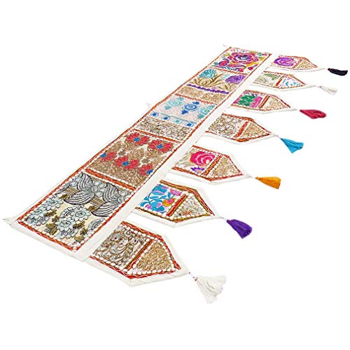 Eyes of India Window Door Valance Toran Patchwork Wall Hanging