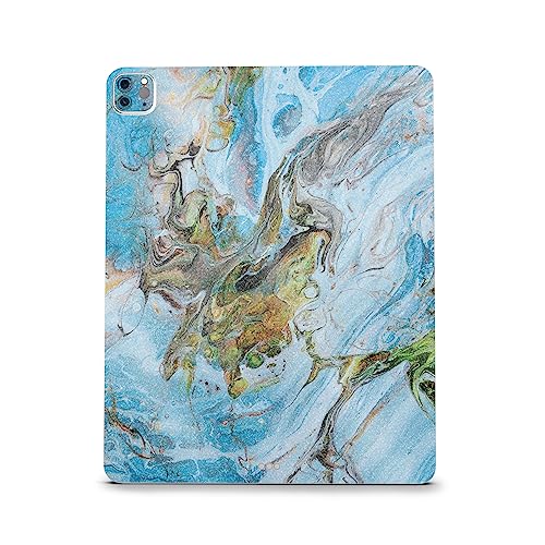 Image of MightySkins Carbon Fiber Skin Compatible with Apple iPad Pro 12.9 inch M2 6th Gen (2022) Full Wrap Kit - Island Swirl | Protective, Durable Textured Carbon Fiber Finish | Easy to Apply | Made in The USA