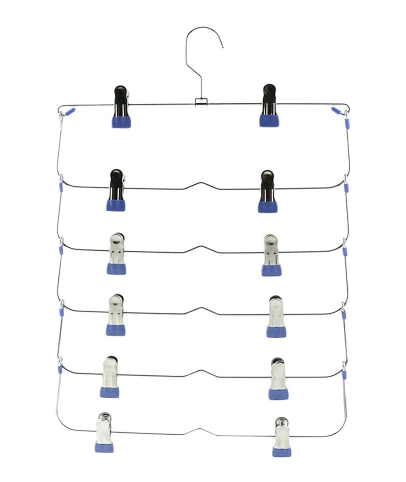 Functional Folding Multi-Layer Pants Rack, Hanger And Wardrobe(Purple)