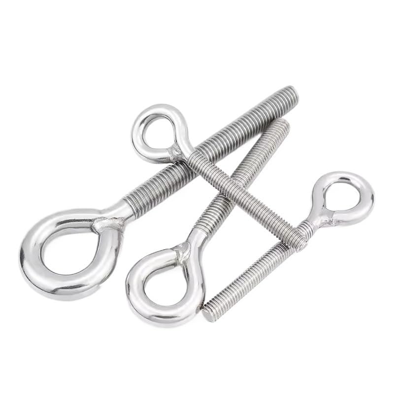 pernos de ojo， Acero inoxidable 304 M4 M5 M6 M8 M10 M12 M14 M16 M18 M20 M22 M24 Cáncamo Cáncamo Cáncamos de elevación Tornillos con cáncamo Cáncamo izquierdo Pernos con cáncamo de acero inoxidable(Lef