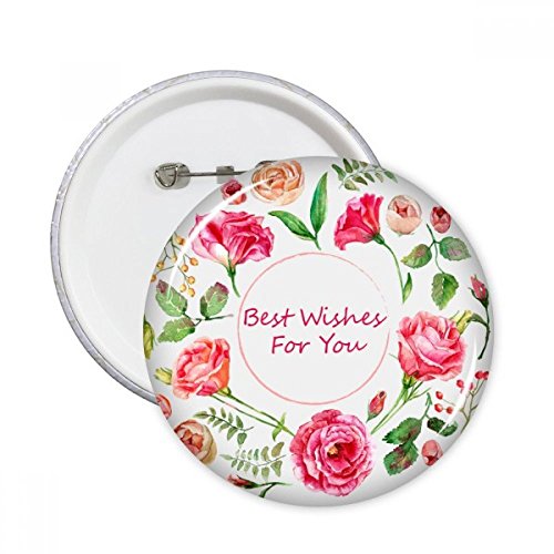 Roses rouges en broches rondes XXL pour personnaliser vos vestes et sacs au quotidien