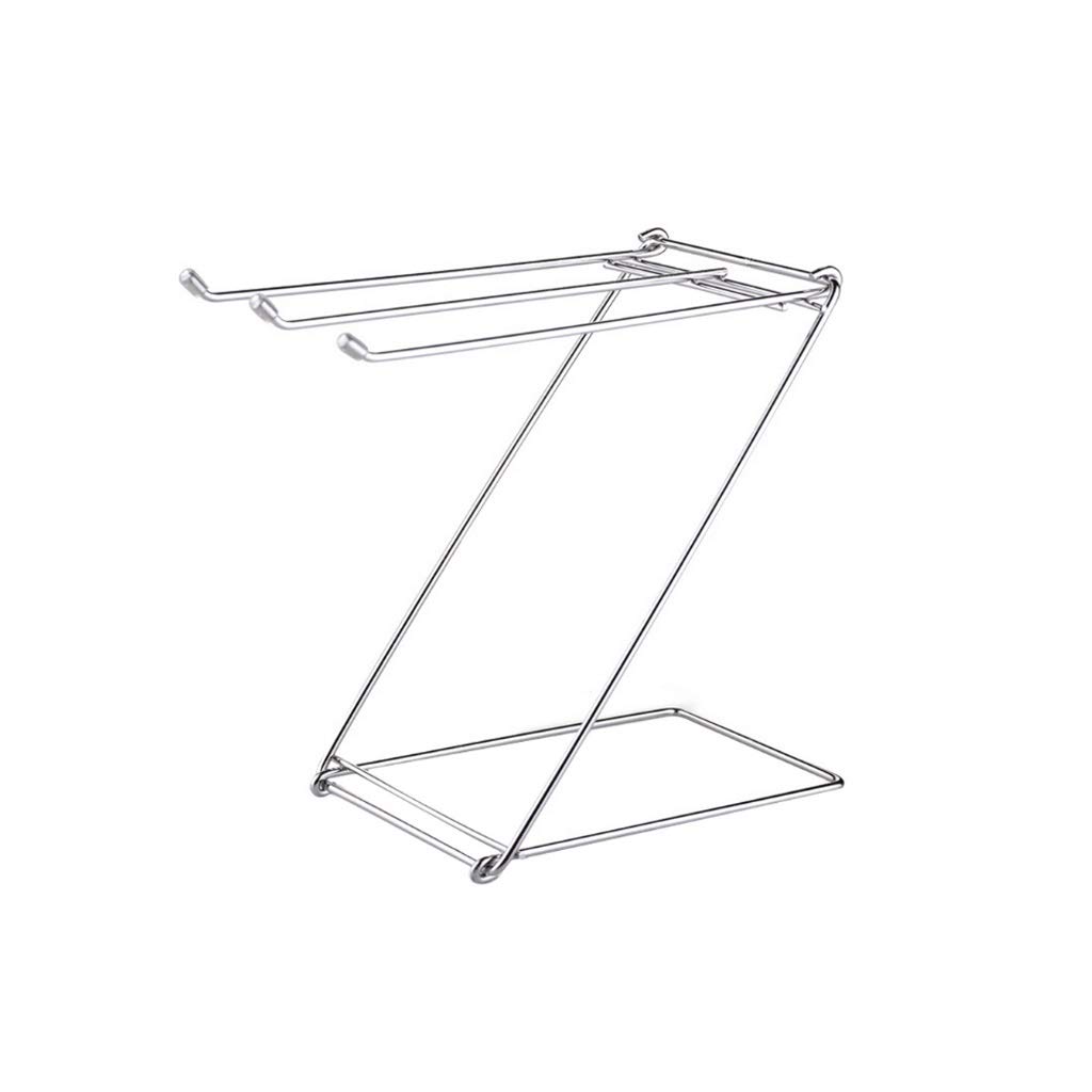 Étagère porte-serviettes pliable en acier inoxydable gain de place pour la maison