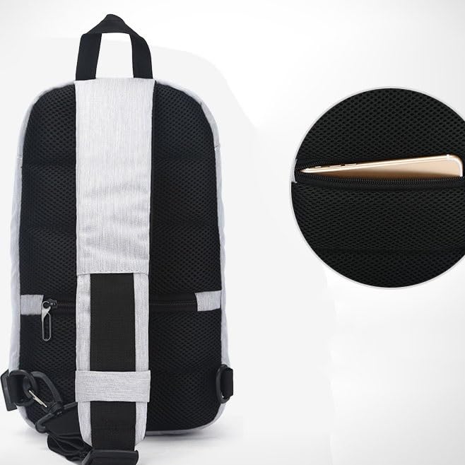 Bolso de pecho impermeable para hombres con correa ajustable 5