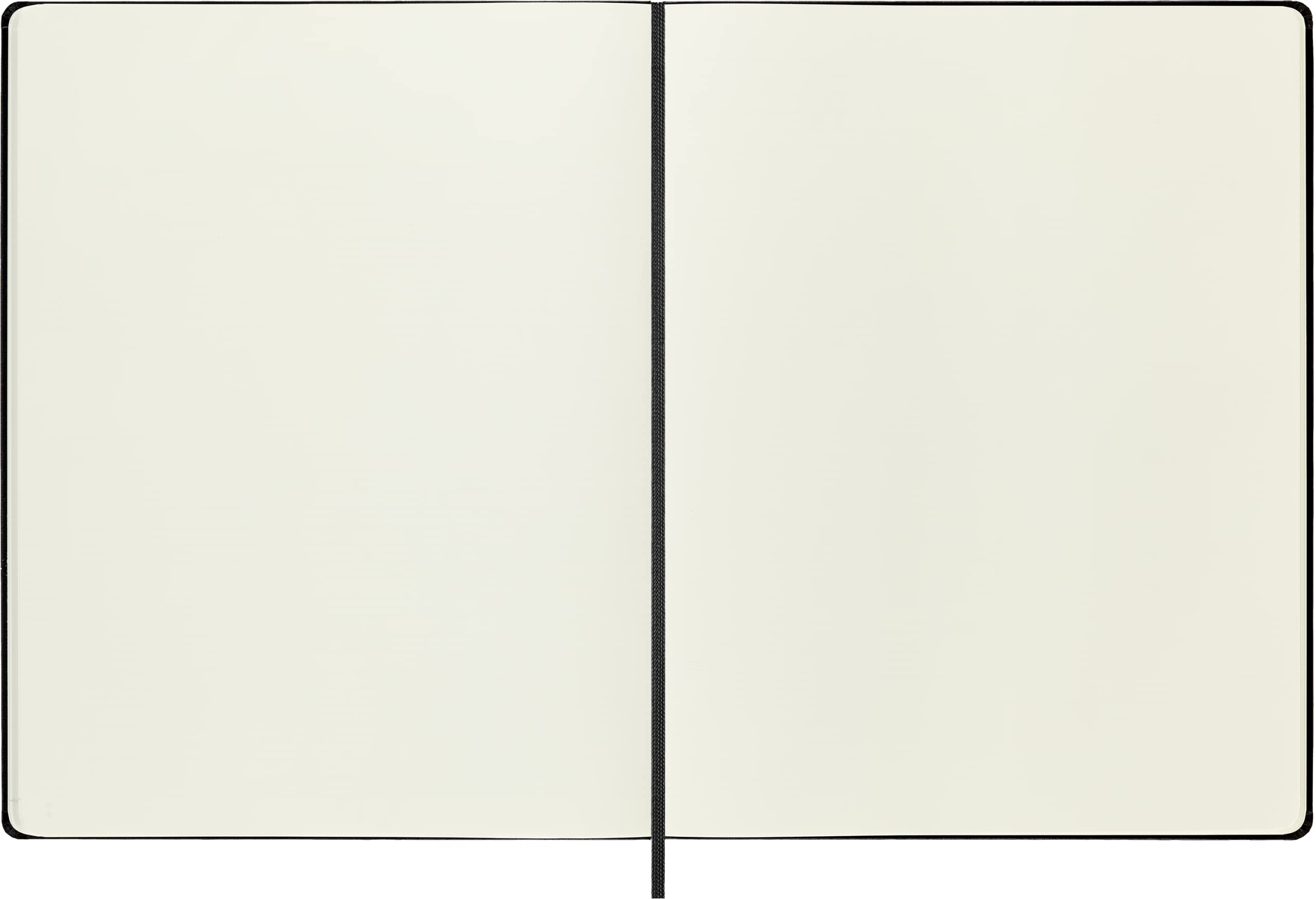 Moleskine Classic Notebook, Taccuino con Pagine Bianche, Copertina Rigida e Chiusura ad Elastico, Formato XXL 21.6 x 27.9 cm, Colore Nero, 192 Pagine