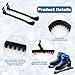 HDFCLUP Hard Plastic Ice Skate Guards - Durable Figure Skate Blade Covers for Men, Women & Kids - Slip-On Protective Ice Skating Accessories for Hockey & Figure Skates (13.6