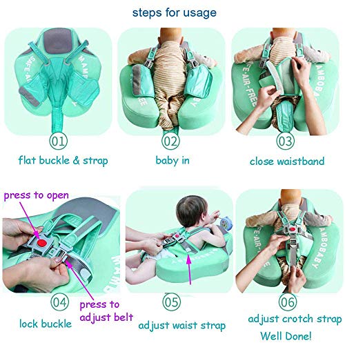 2020 Newest Size Improve ADD Tail NO FLIP Over Mambobaby Solid Swimming Float No Need Inflatable Swimming Ring Swim Training Aid for Bathtub Pools Swim Trainer Swim Float - Thumbnail 7