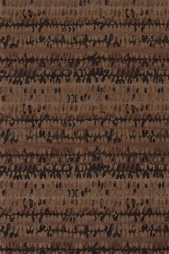 Dash & Albert Paint Chip Hand Micro Hooked Wool Rug, 9.5' X 13.5', Bark Abstract Pattern