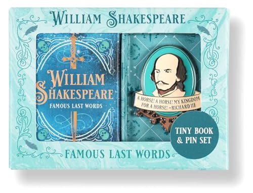 William Shakespeare Tiny Book and Pin Set