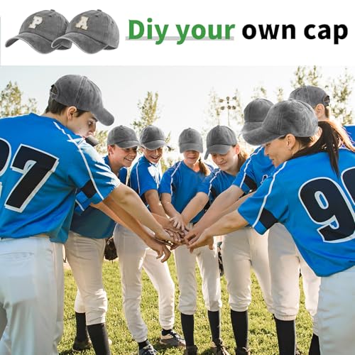 Image of Bonuci 24 /50 Pack Vintage Baseball Hat Bulk Washed Baseball Cap Adjustable Cotton Golf Hats for Men Women Sports