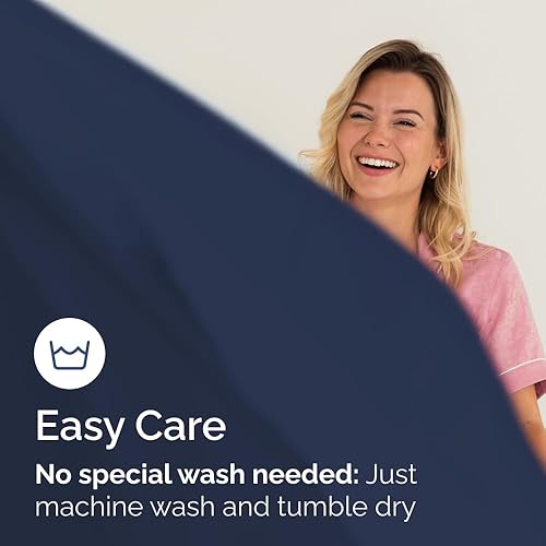 Miniatura 7 de Sábana bajera tamaño Individual XL, suave con esquinas de 8 a 16 pulgadas de profundidad, transpirable y sin arrugas, cuidado fácil, sin