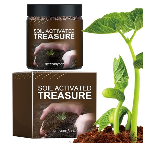 Dubbulon Activador de Suelo para Plantas - Fertilizante para Plantones en Maceta | 200g Mejorador Orgánico de Suelo para Huerto, Flores, Jardín, Invernadero, Interior y Exterior