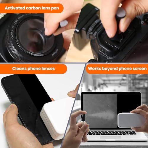 Image of Elfora 18 in 1 Cleaning Kit | All-in-One Keyboard, Screen & Earbuds Cleaner with 3-in-1 Cleaning Pen, Brush Set, Spray, Microfiber Cloth & Keycap Puller | Cleaner Kit for Laptop, Mobile, Tablet & PC