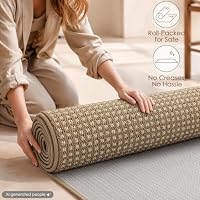 hicorfe Waffle Kitchen Runner Rugs Set of 2,Non Slip Kitchen Mats for Floor — image 5