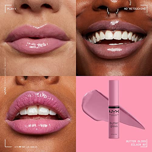 NYX Butter Gloss Eclair, flower butterfly lily:pink, 8 ml (Pack of 1) - Image 3