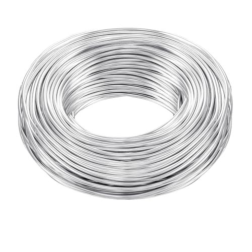 Basteldraht 2mmx20m, Draht zum Basteln Wire Schmuckdraht Aluminiumdraht Bindedraht Modellierdraht Draht Rostfrei für Schmuckherstellung Bastelarbeiten