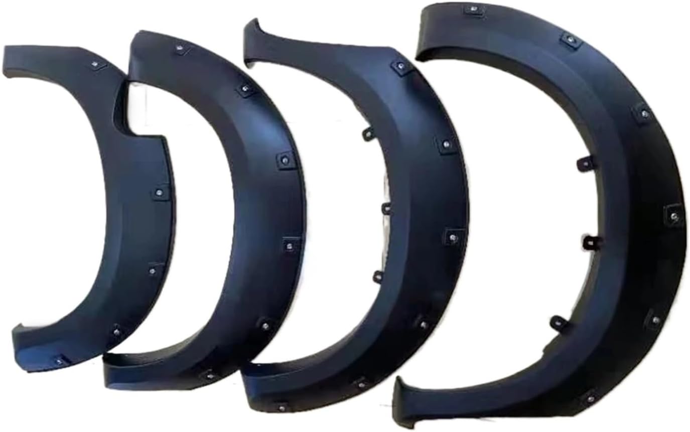 Wheel Arch Mudguards Fender Flare Compatible for Hilux Vigo 2005 2006 2007 2008 2009 2010 2011 2012 2013 2014 Double Cabin Pocket Rivet Nut