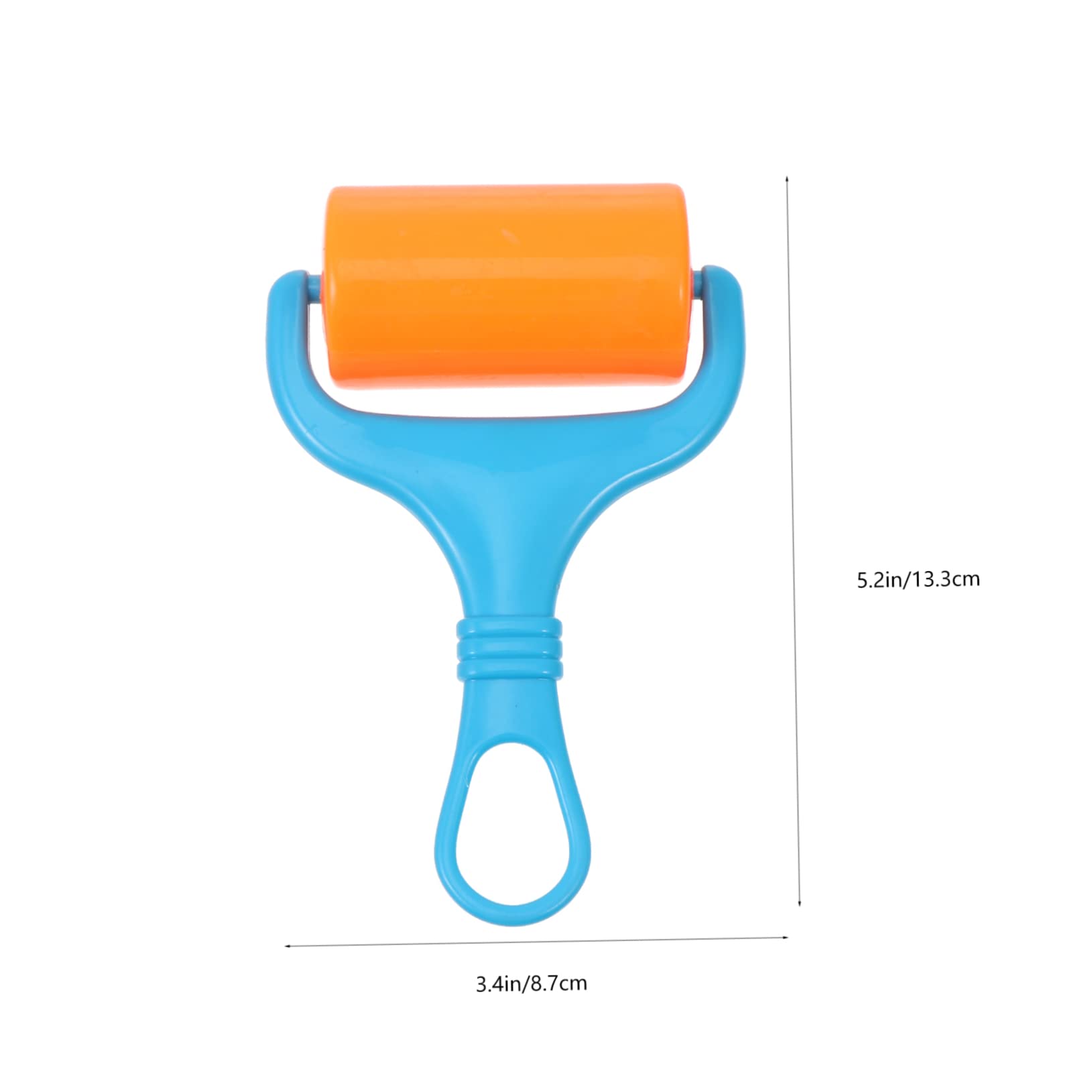 KONTONTY 3pcs Plastic Roller Brayers for Crafting Wheels Pressure Roller Ergonomic Design Compact Storage