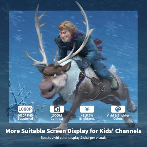 Mini Projector, Portable Projector 4K Support, Full HD 1080P Outdoor Projector, 270° Rotation Movie Projector, Compatible with Smartphone, TV Stick, Laptop, PS4, HDMI, USB (No WiFi or Bluetooth) - Image 3