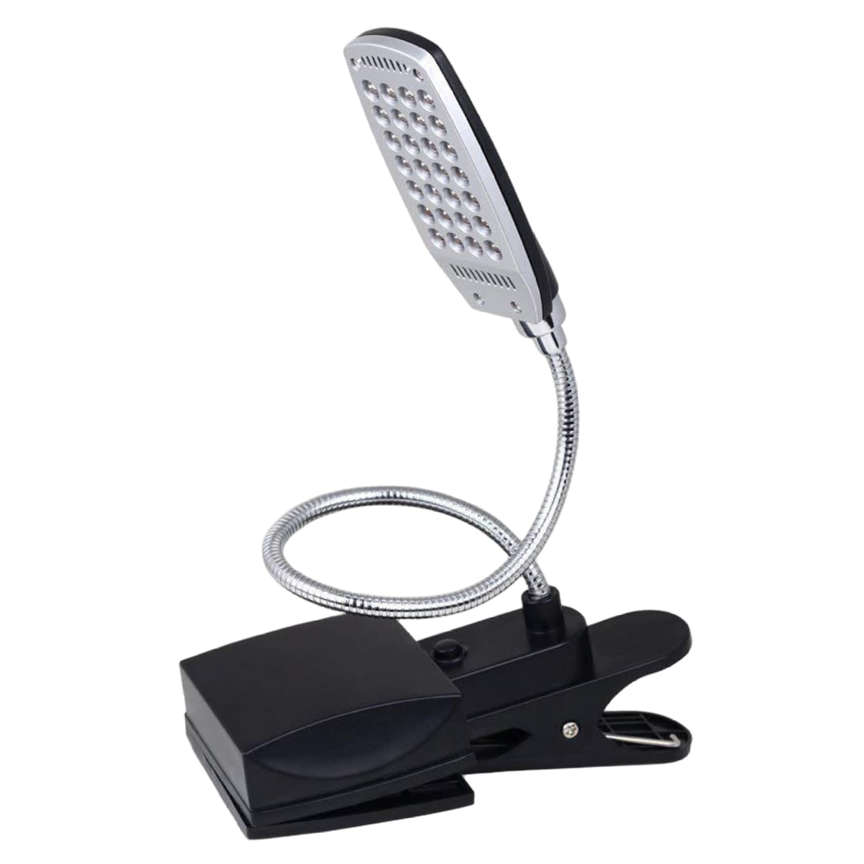 Monwssoe Book Lights, Book Light Clip, 3 Brightness Levels Clip on Light with Flexible Gooseneck, USB/Battery Powered Portable Desk Lamp for Reading in Bed, Office, Travel