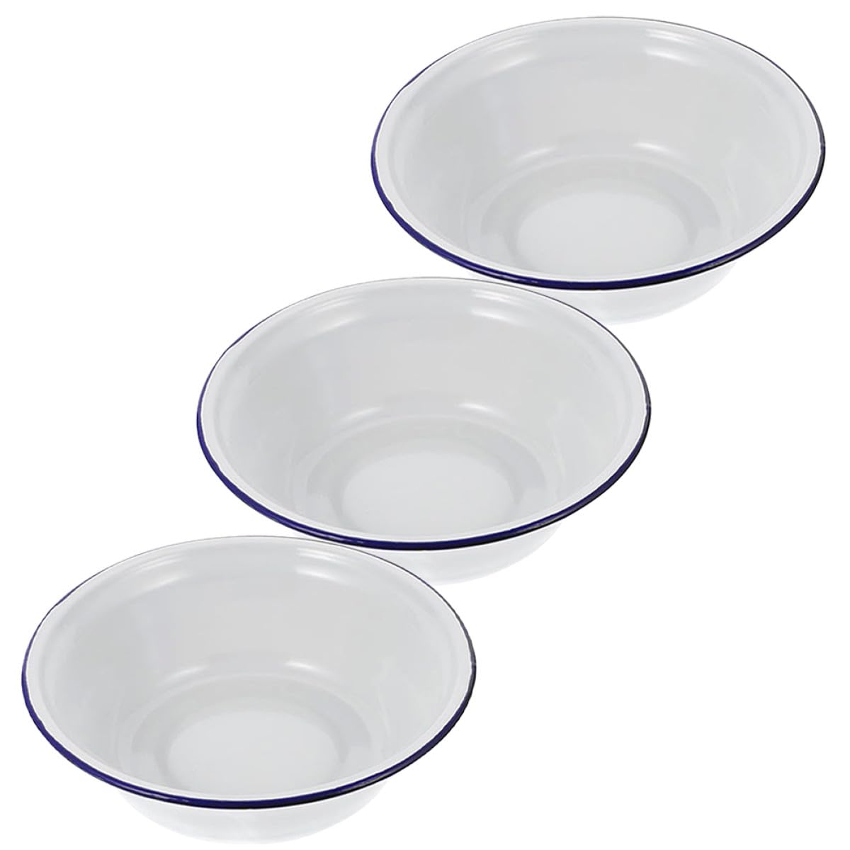Ensaladera esmaltada grande ideal para camping picnic al aire libre 1