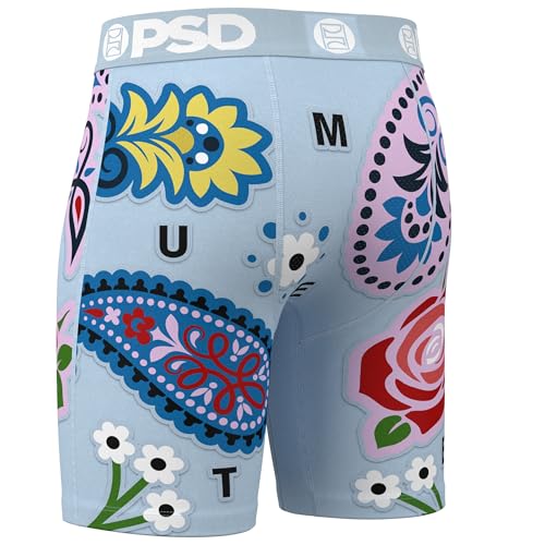 PSD Men's Muerte Boxer Briefs, Multi, L4