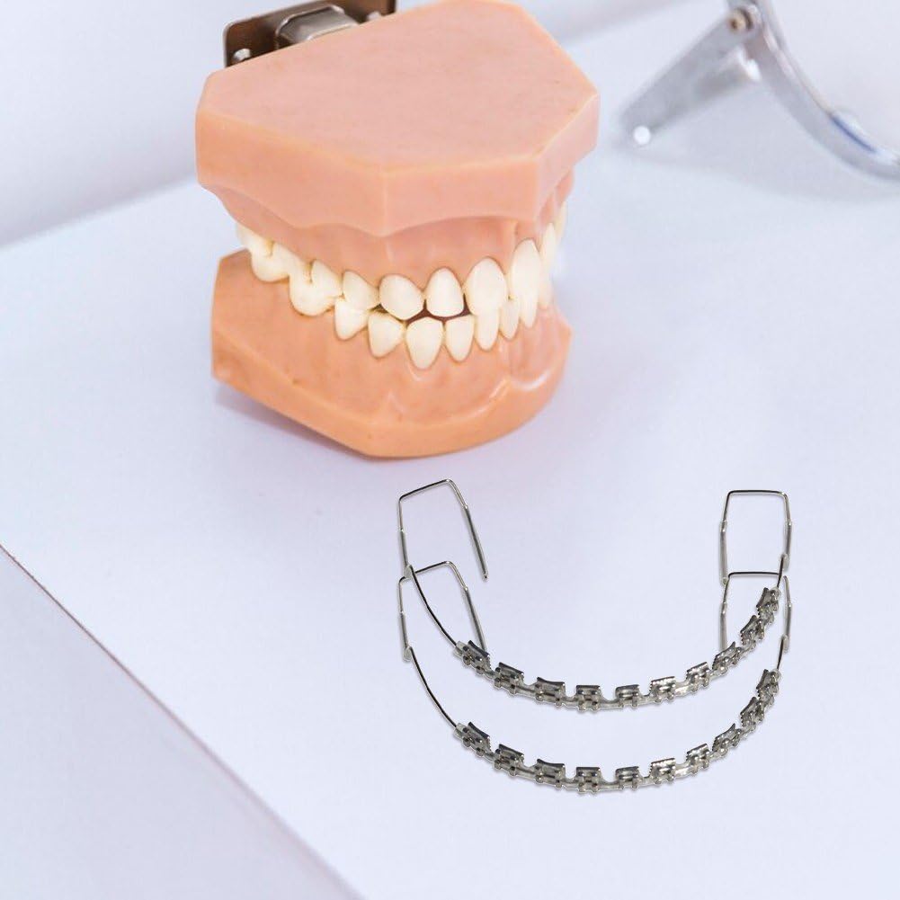 Wudaizhi 10 Bracket-typ, Transparenter Metall-Bracket-Haken, Temporäre Zahndekoration Metalldrähten Und Kieferorthopädischen Ligaturbändern, Zahndekorationen