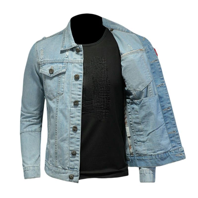 Veste slim en coton homme à simple boutonnage - 4